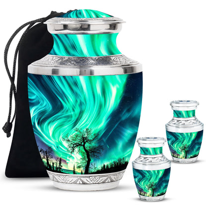 Personalized Galaxy Keepsake Urn for Human Ashes - 3-inch, 3 cu in - Yatskia