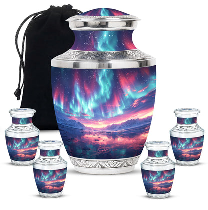 Personalized Galaxy Cremation Urn for Adult - 10-inch, 200 cu in - Yatskia
