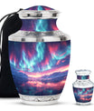 Northern Lights Funeral Urns For Adult Ashes Men and Women