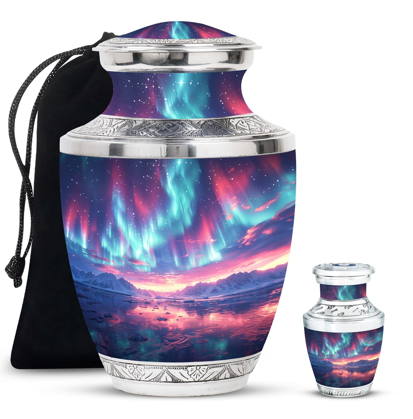Personalized Galaxy Cremation Urn for Adult - 10-inch, 200 cu in - Yatskia