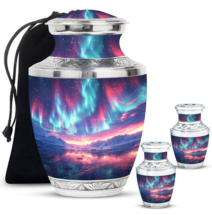 Personalized Galaxy Cremation Urn for Adult - 10-inch, 200 cu in - Yatskia