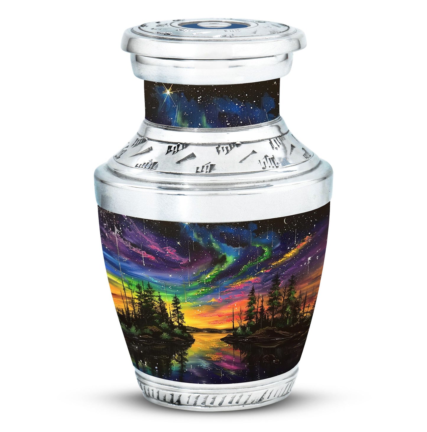 Personalized Galaxy Cremation Urn for Human Ashes - 10-inch, 200 cu in - Yatskia