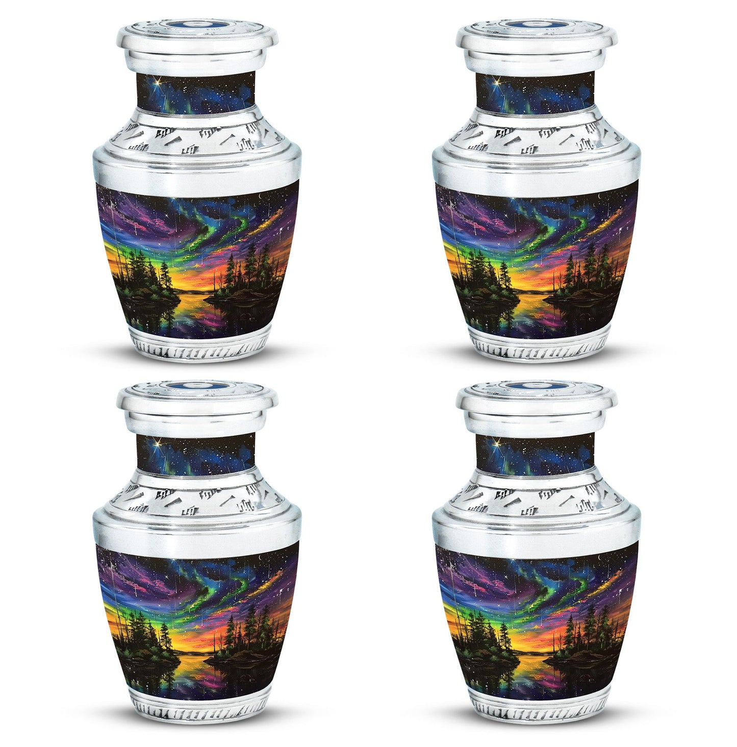 Personalized Galaxy Cremation Urn for Human Ashes - 10-inch, 200 cu in - Yatskia