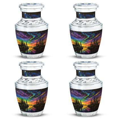 Personalized Galaxy Cremation Urn for Human Ashes - 10-inch, 200 cu in - Yatskia