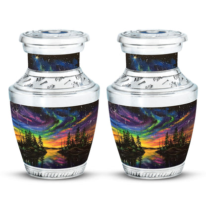 Personalized Galaxy Cremation Urn for Human Ashes - 10-inch, 200 cu in - Yatskia