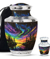 Northern Lights Urn For Human Ashes - Aurora Borealis Adult Large Urns