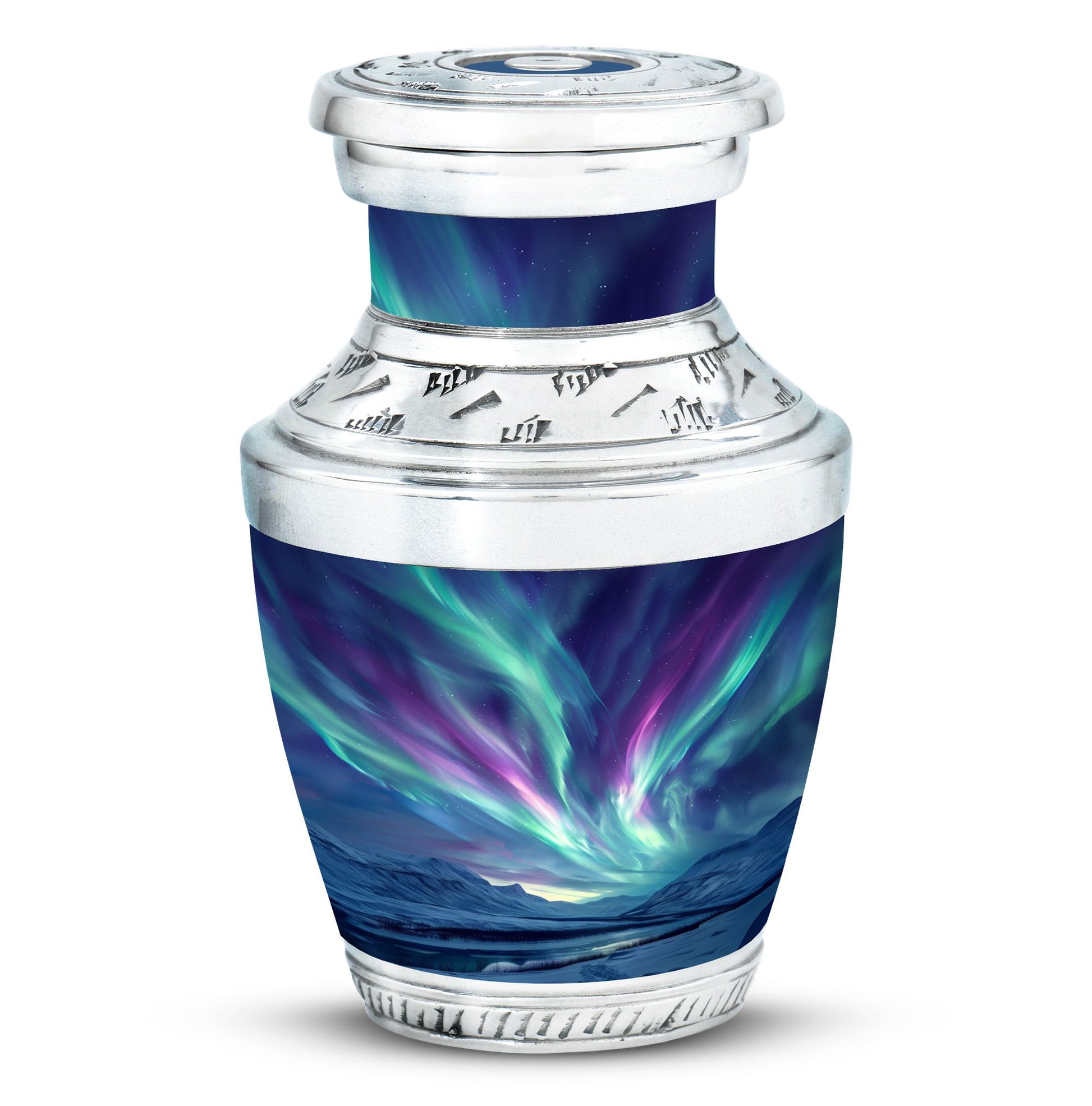 Northern Lights Urn For Ashes Adult Male Small - Funeral Urns For Ashes