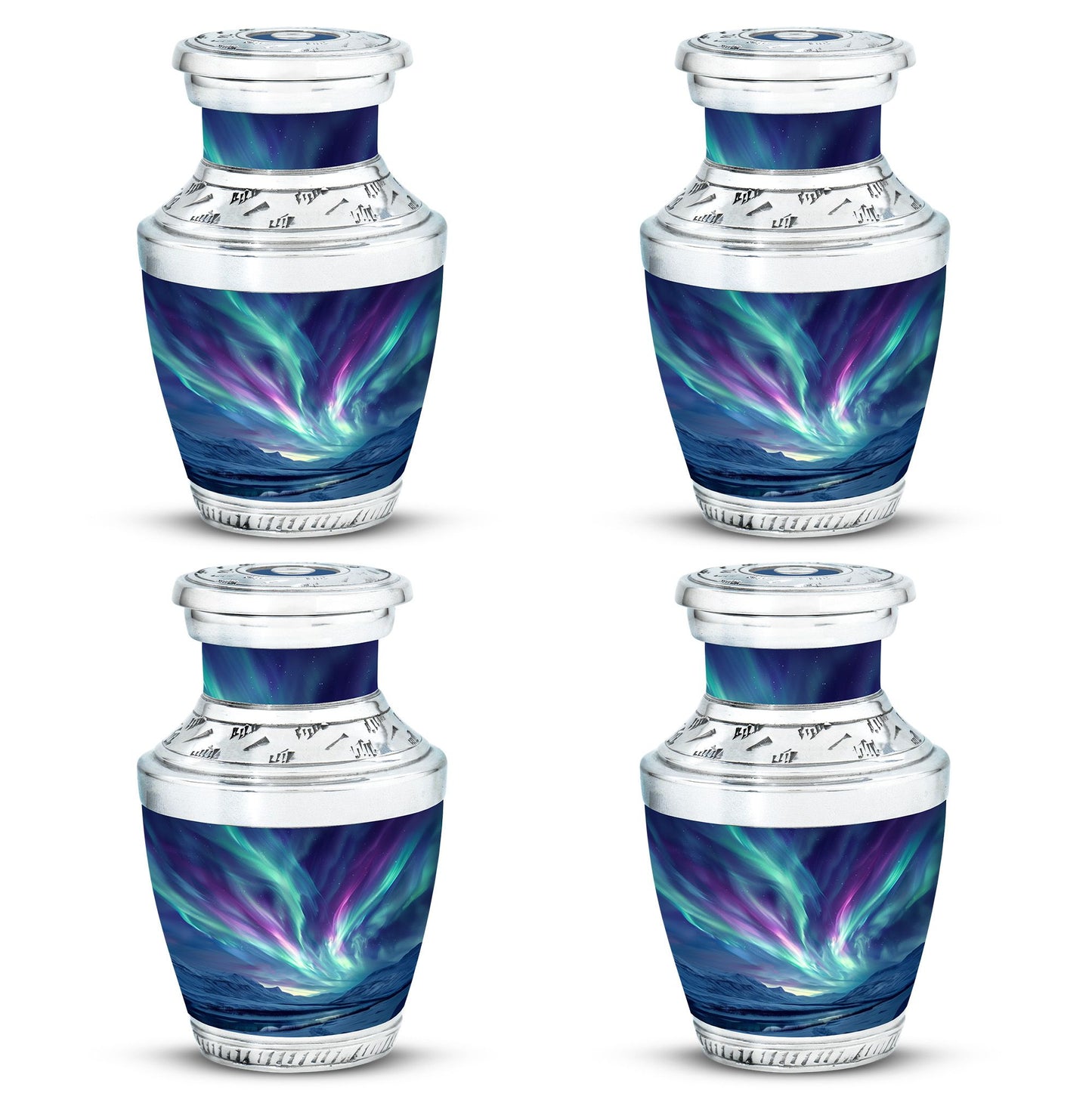 Personalized Galaxy Keepsake Urn for Human Ashes - 10-inch, 200 cu in - Yatskia
