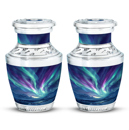 Personalized Galaxy Keepsake Urn for Human Ashes - 10-inch, 200 cu in - Yatskia