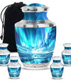 Northern Lights Mini Urns For Human Ashes Dad - Urns For Ashes Keepsake