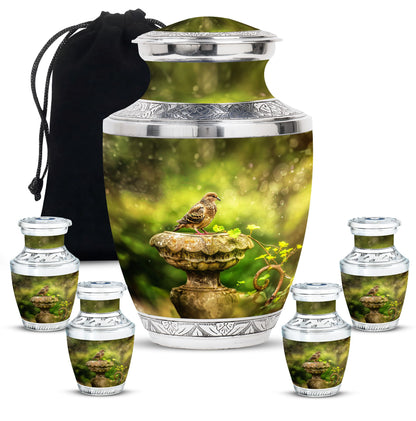 Personalized Bird Cremation Urn for Adult - 10-inch, 200 cu in - Yatskia
