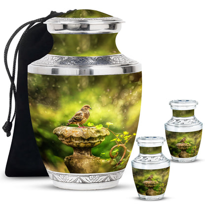 Personalized Bird Cremation Urn for Adult - 10-inch, 200 cu in - Yatskia