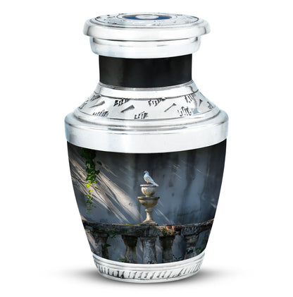 Personalized Bird Cremation Urn for Mom - 10-inch, 200 cu in - Yatskia
