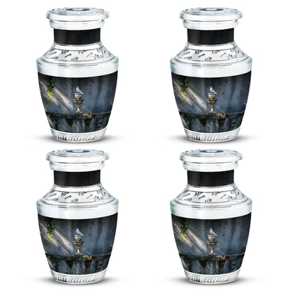 Personalized Bird Cremation Urn for Mom - 10-inch, 200 cu in - Yatskia