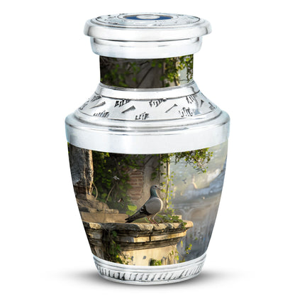 Personalized Bird Cremation Urn for Human Ashes - 10-inch, 200 cu in - Yatskia