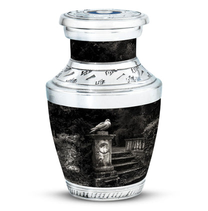 Personalized Dove Cremation Urn for Mom - 10-inch, 200 cu in - Yatskia