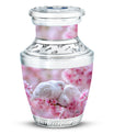 White Couple Dove Burial Urn - Cremation Urn For Loved Ones