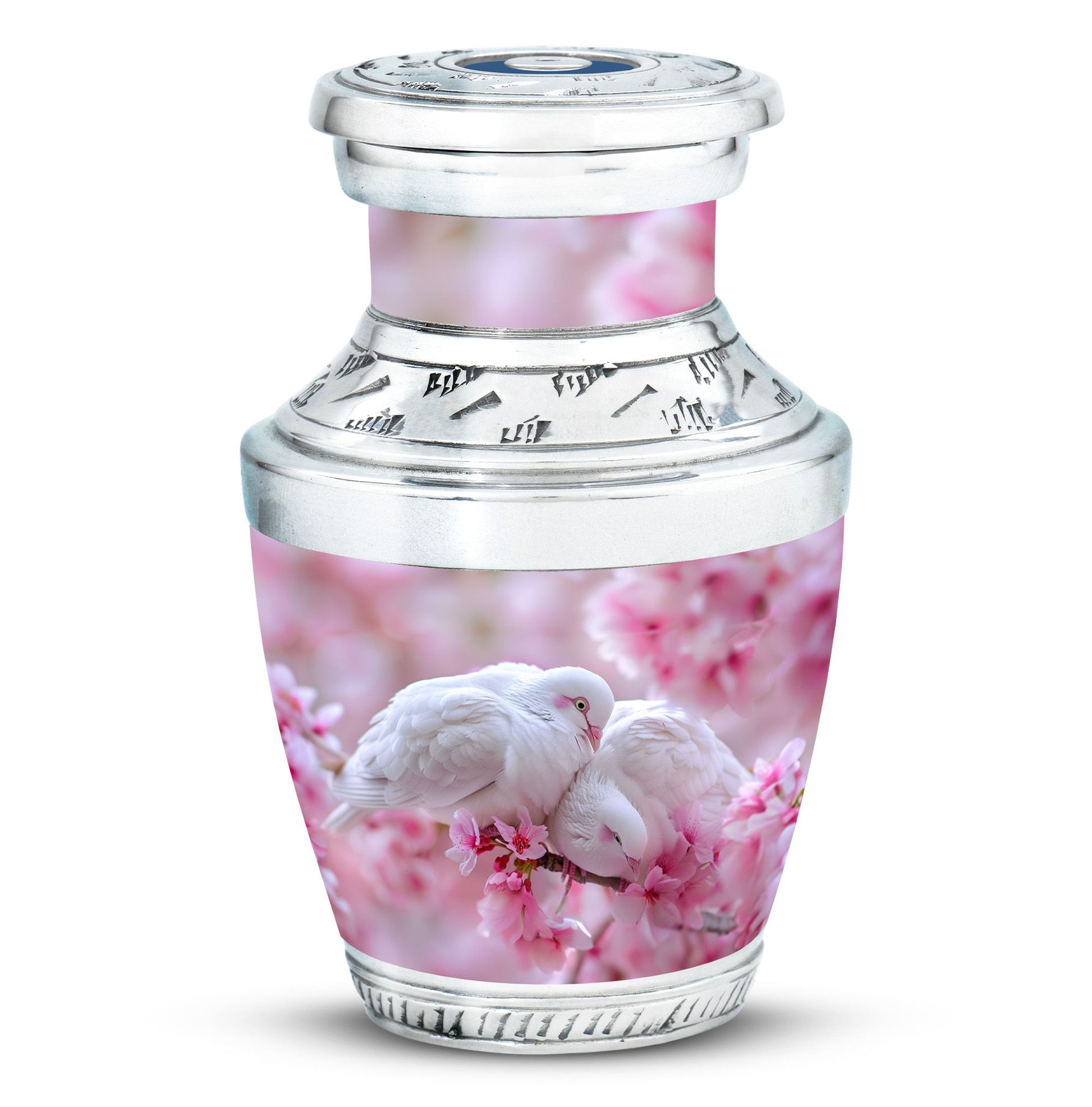 White Couple Dove Burial Urn - Cremation Urn For Loved Ones