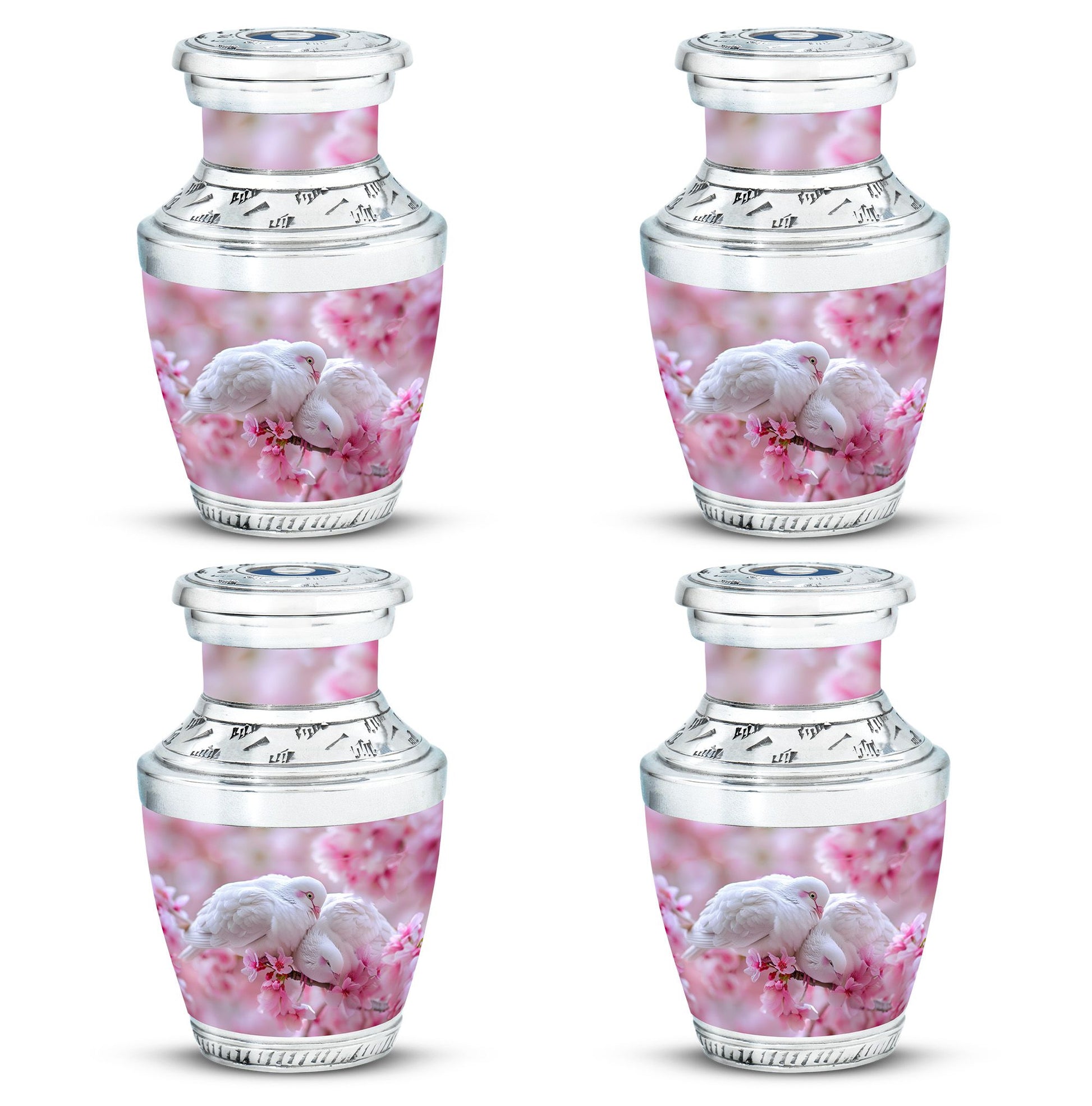 White Couple Dove Burial Urn - Cremation Urn For Loved Ones