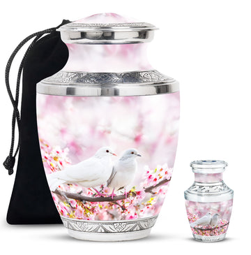 Large Urn With 1 Keepsake Urn