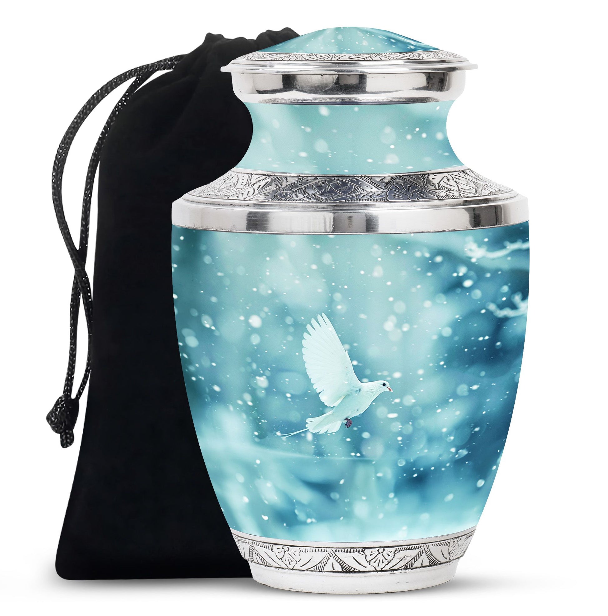 White Dove Burial Urn - Large Urns For Couple