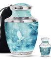 White Dove Burial Urn - Large Urns For Couple