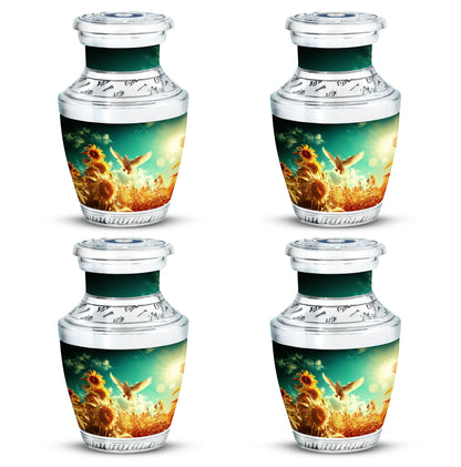 Personalized Bird Cremation Urn for Mother - 10-inch, 200 cu in - Yatskia