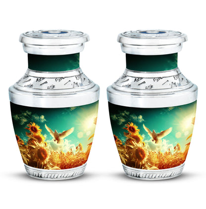 Personalized Bird Cremation Urn for Mother - 10-inch, 200 cu in - Yatskia