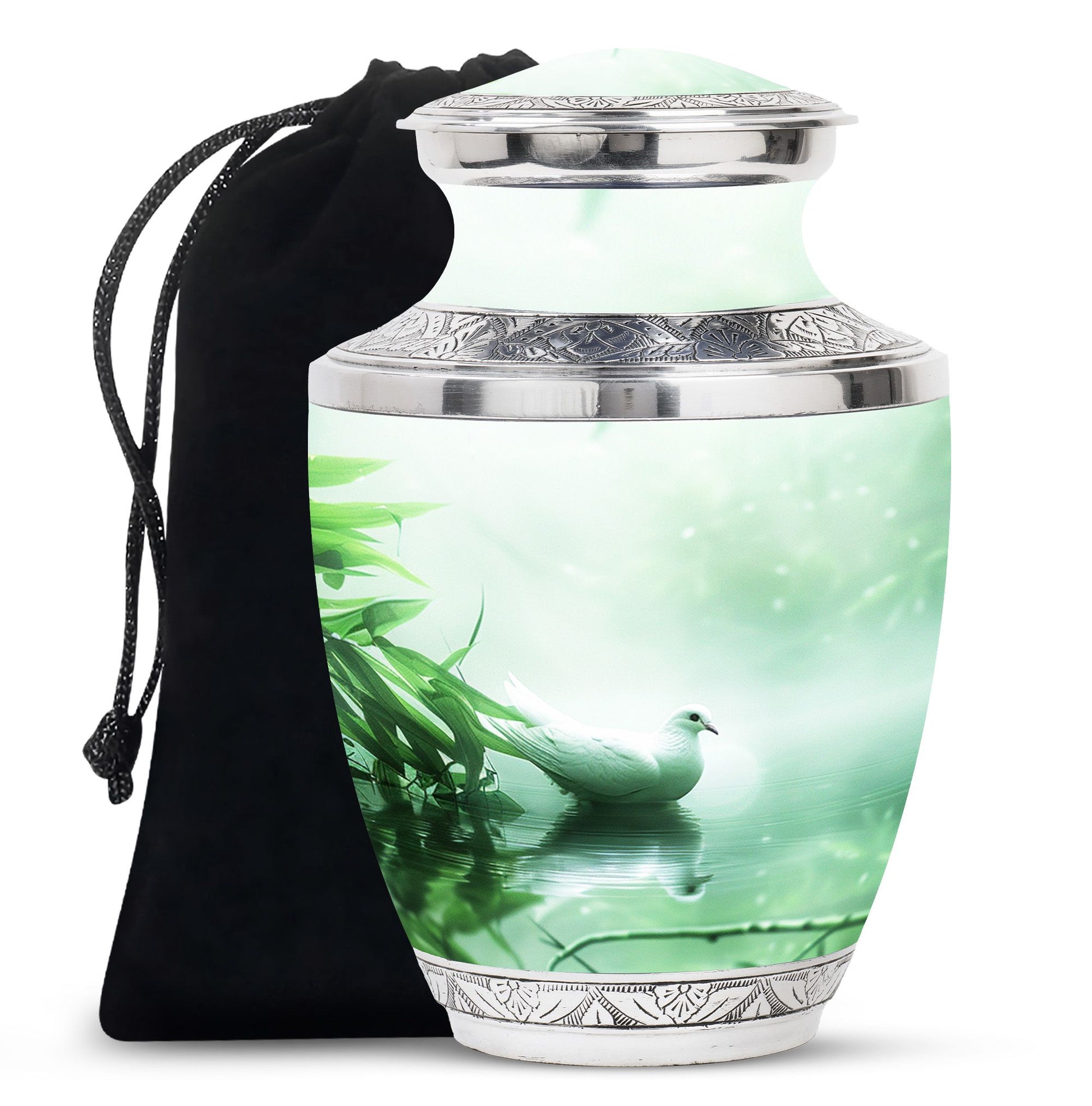 Dove Memorial Urn For Human Ashes - Large Decorative Urn