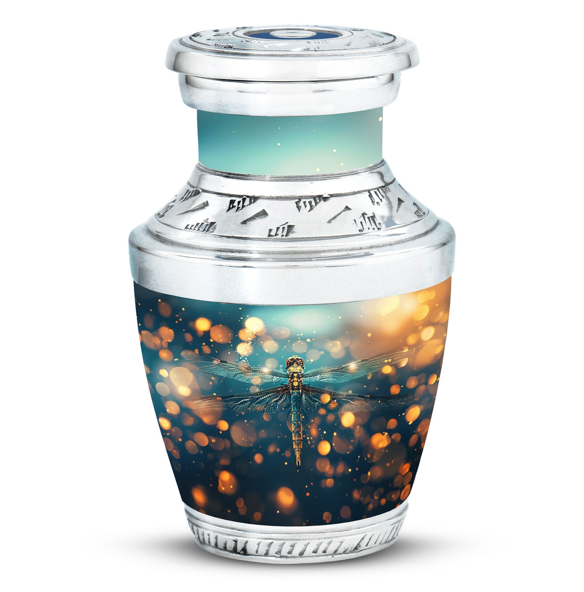 Green Dragonfly Burial Cremation Urns - Large Urn For Ashes For Women