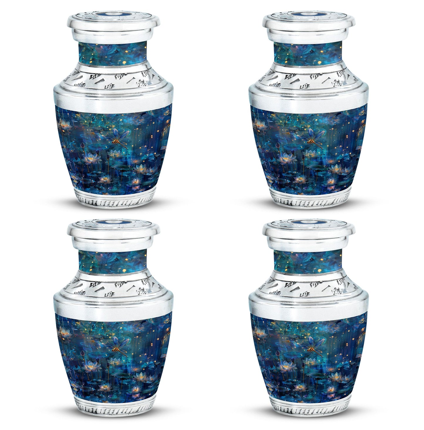 Personalized Dragonfly Memorial Urn for Adult - 10-inch, 200 cu in - Yatskia