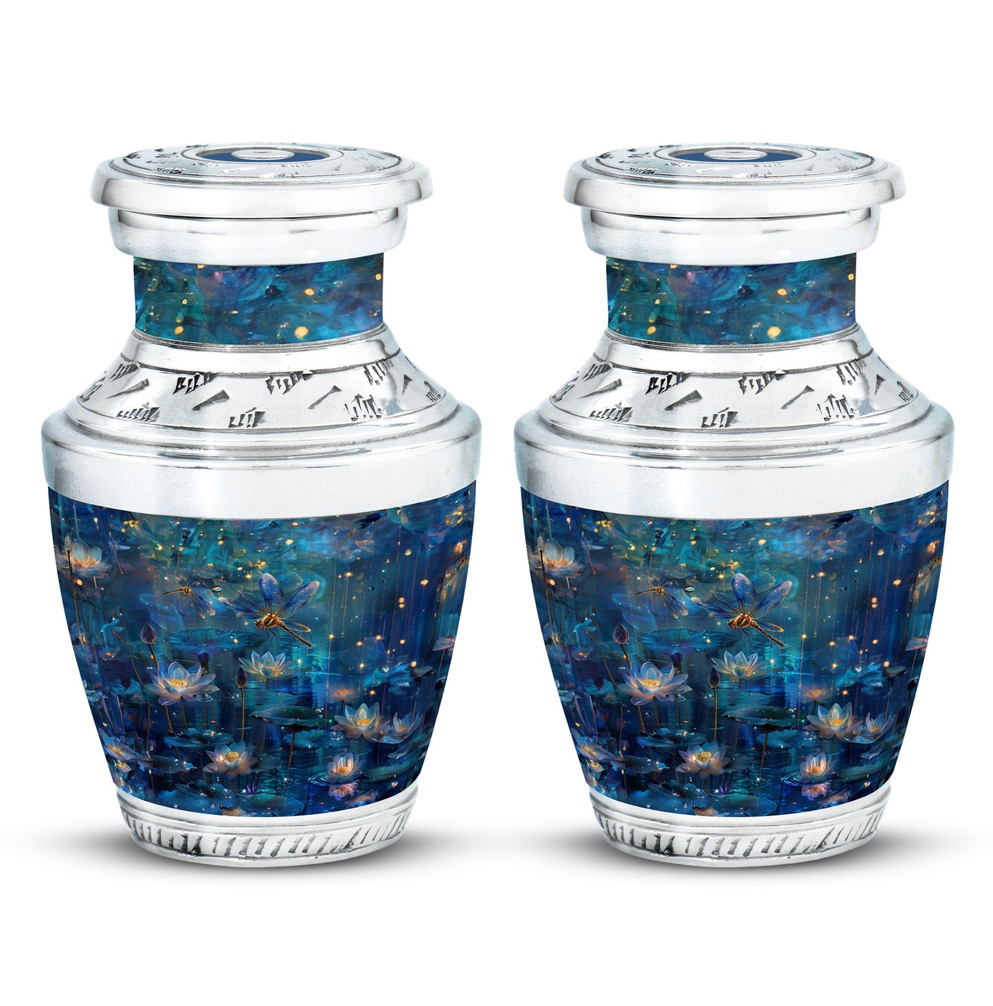 Personalized Dragonfly Memorial Urn for Adult - 10-inch, 200 cu in - Yatskia