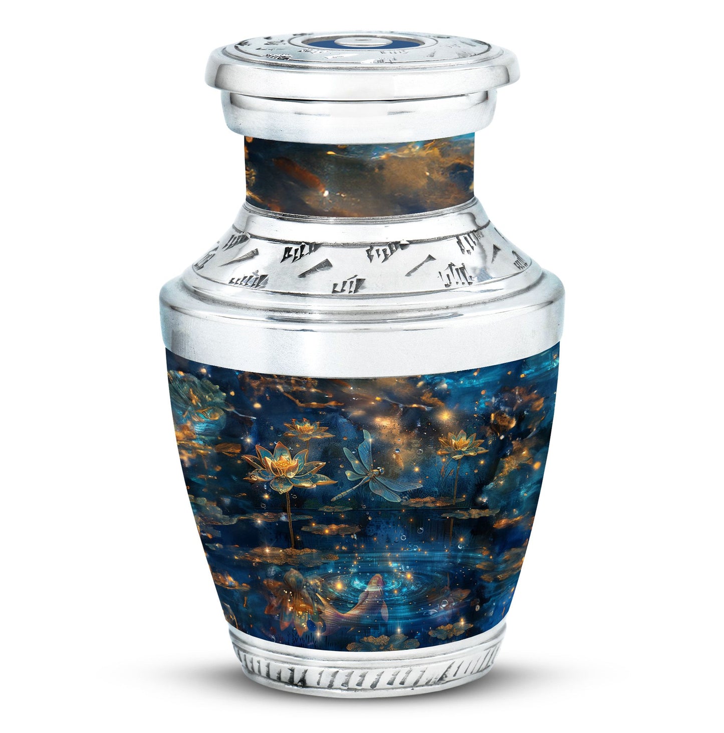 Personalized Dragonfly Cremation Urn for Women - 10-inch, 200 cu in - Yatskia