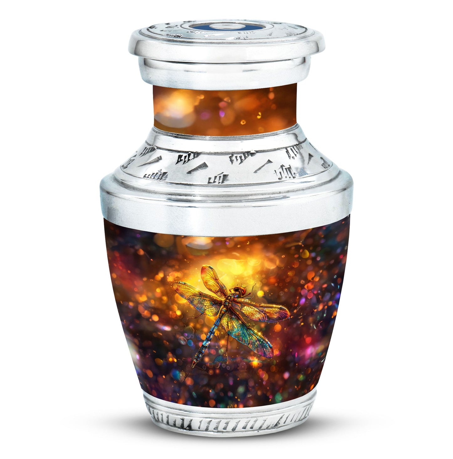 Personalized Dragonfly Cremation Urn for Human Ashes - 10-inch, 200 cu in - Yatskia
