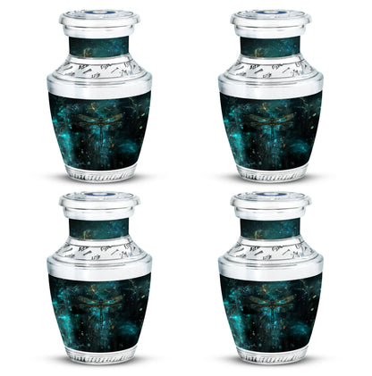 Personalized Dragonfly Cremation Urn for Human Ashes - 10-inch, 200 cu in - Yatskia