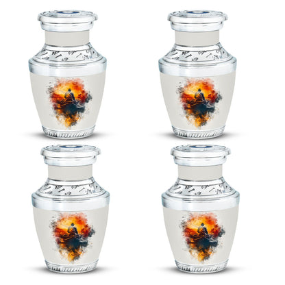 White Personalized Fish Cremation Urn for Pet Ashes - 10-inch, 200 cu in - Yatskia