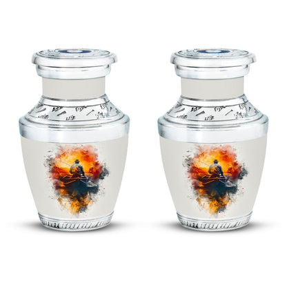 White Personalized Fish Cremation Urn for Pet Ashes - 10-inch, 200 cu in - Yatskia