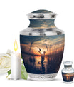 Father Fishing Funeral Urns - Urns For Human Ashes Dad
