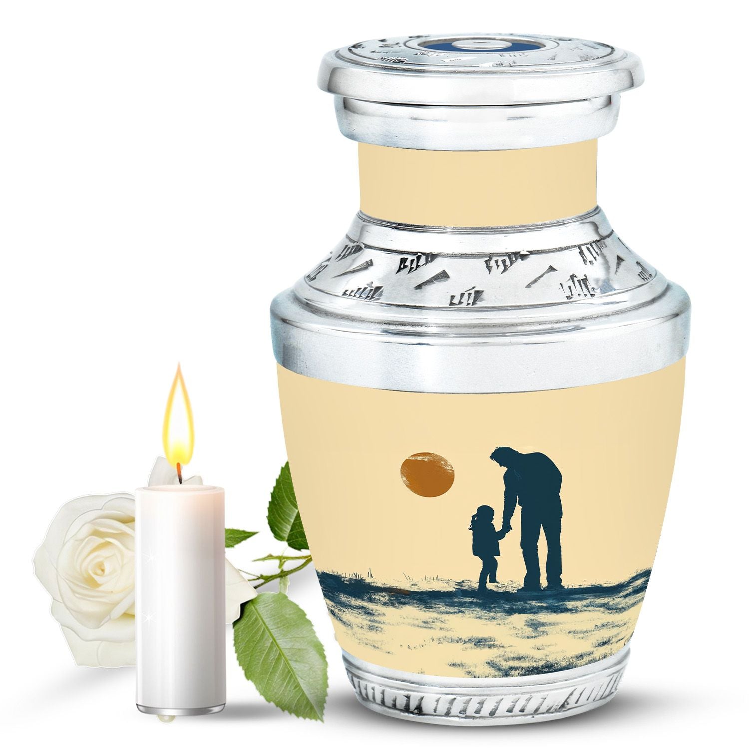 Father and Daughter Cremation Urns - Decorative Urn For Human Ashes