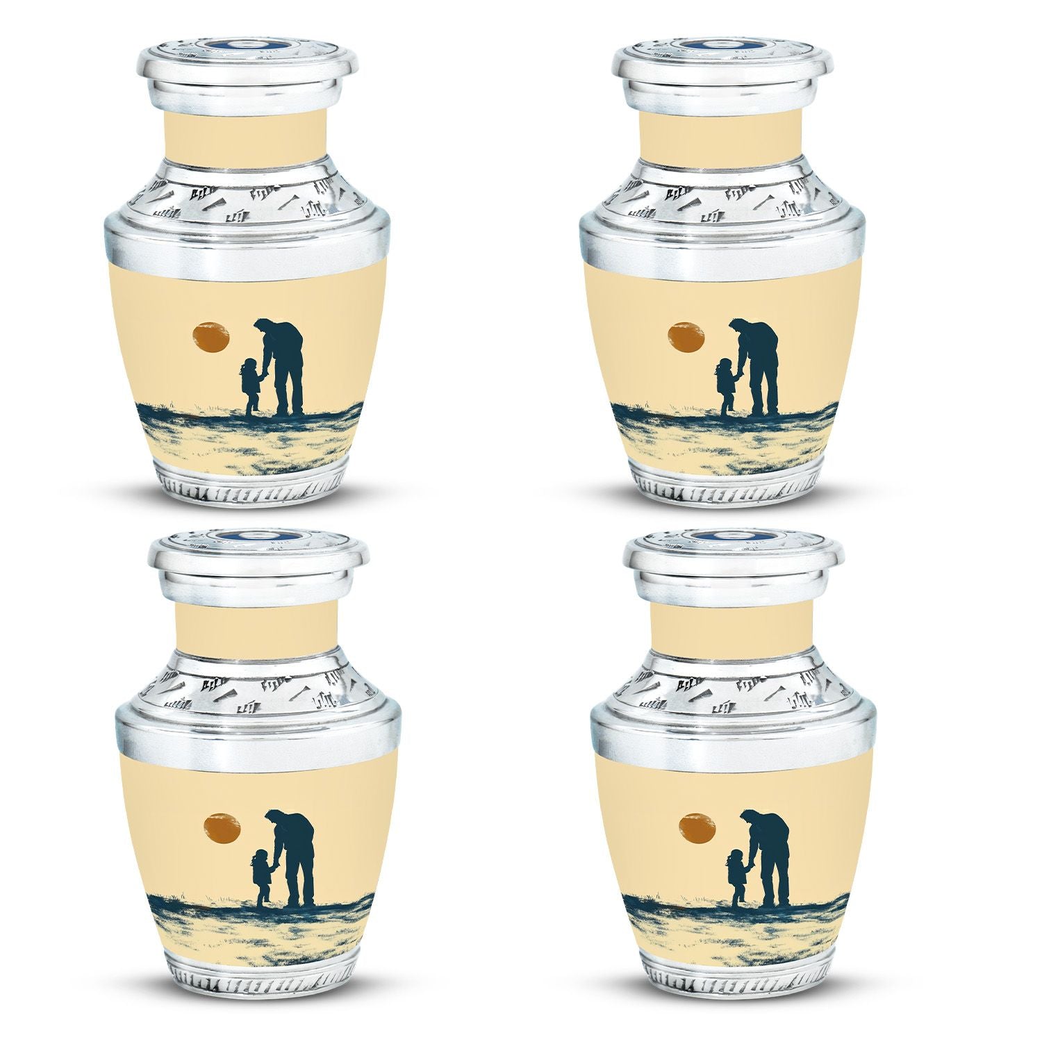 Father and Daughter Cremation Urns - Decorative Urn For Human Ashes