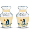 Father and Daughter Cremation Urns - Decorative Urn For Human Ashes