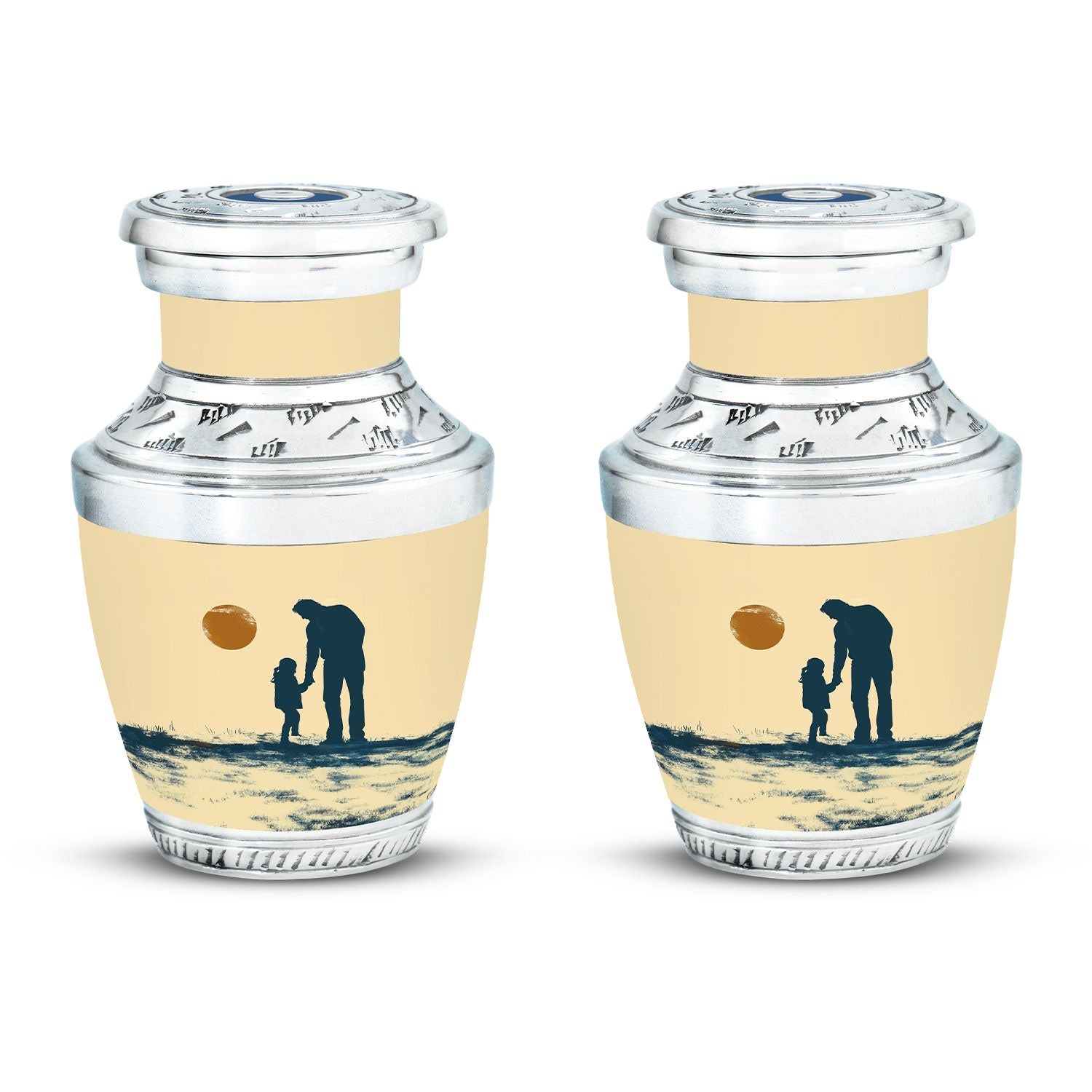 Father and Daughter Cremation Urns - Decorative Urn For Human Ashes
