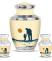 Father and Daughter Cremation Urns - Decorative Urn For Human Ashes