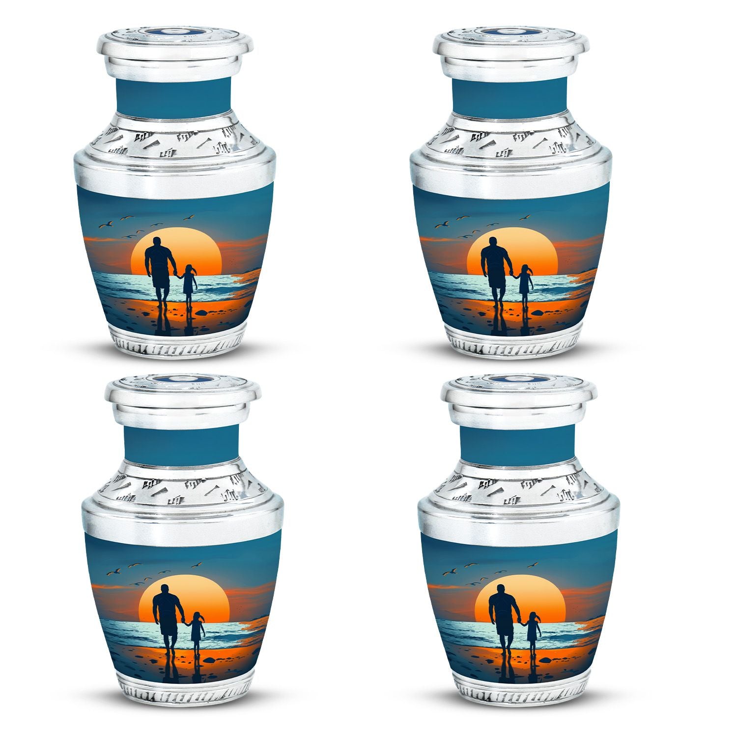 Memorial Father Daughter Urn For Burial Ashes - Cremation Urns Large