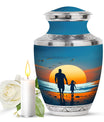 Memorial Father Daughter Urn For Burial Ashes - Cremation Urns Large