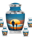 Memorial Father Daughter Urn For Burial Ashes - Cremation Urns Large