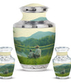 Father Son Fishing Memorial Urns - Beautiful Burial Urns For Ashes