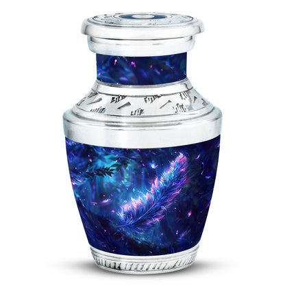 Personalized Feather Memorial Urn for Women - 10-inch, 200 cu in - Yatskia