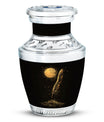 Black Moon Feather Decorative Urns - Cremation Urns For Human Ashes