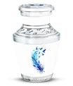 Feather Blue Flying Bird Cremation Urns - Memorial Urn For Women Ashes
